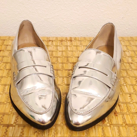 MICHAEL Michael Kors Shoes - Michael Kors Silver Loafers